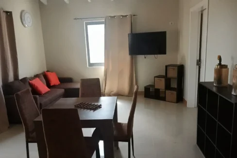 Airy interior view showing the seamless layout of Pamplona Apartment 5.